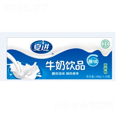 夏進牛奶飲品酸味190mlX18