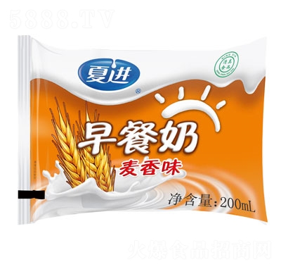 夏進早餐奶麥香味200ml