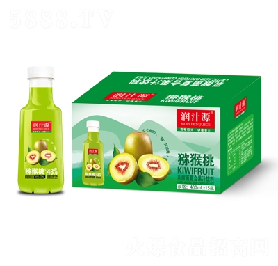 潤汁源獼猴桃乳酸菌復(fù)合果汁飲料400mlX15瓶夏季飲品招商