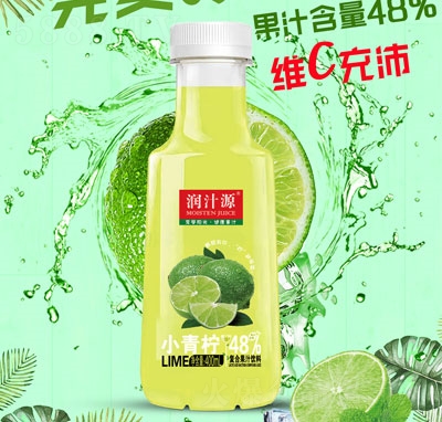 潤汁源小青檸乳酸菌復(fù)合果汁飲料400ml夏季飲品招商