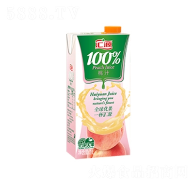 匯源100%桃汁1L夏季飲品招商代理