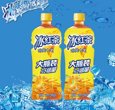 康采冰力十足冰紅茶味飲料750ml夏季飲品招商代理