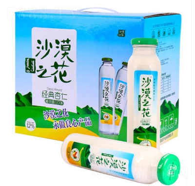 內(nèi)蒙沙漠之花國(guó)產(chǎn)飲料植物蛋白杏仁奶杏仁乳禮盒裝整箱杏仁露