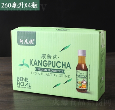 阿凡提康普茶飲料260毫升X4瓶夏季飲品招商代理