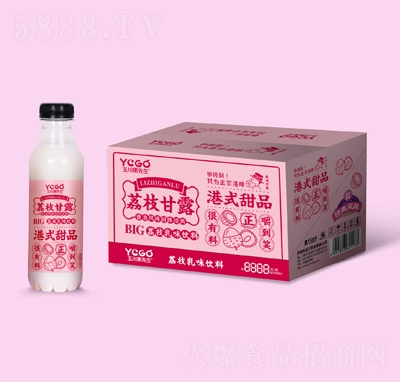 玉川果先生荔枝甘露荔枝乳味飲料500ml
