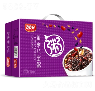友濃黑米八寶粥方便速食粥招商禮盒
