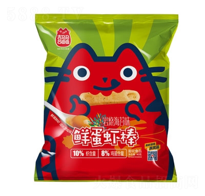 喜盈盈鮮蛋蝦棒巖燒海苔味休閑食品40g
