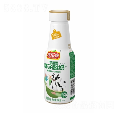 歡樂(lè)家椰子酸奶乳酸菌飲品350克招商代理
