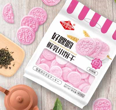 江順鮮乳小餅干零食代理休閑食品408g