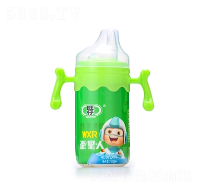 旺仔歪星人乳味飲料230毫升綠瓶裝
