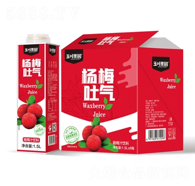 1.5L×6玉川果園保鮮屋楊梅汁果汁飲料招商代理