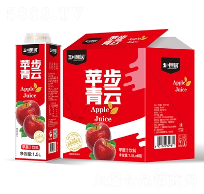 1.5L×6玉川果園保鮮屋蘋果汁果汁飲料招商代理