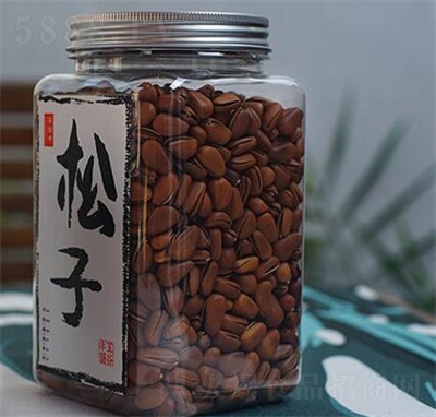 菜幫子手剝開(kāi)口松子280g罐裝休閑零食