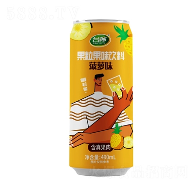 臺(tái)椰果粒果味飲料菠蘿味490ml