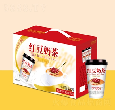 茶為君悅紅豆奶茶固體飲料50克X20杯