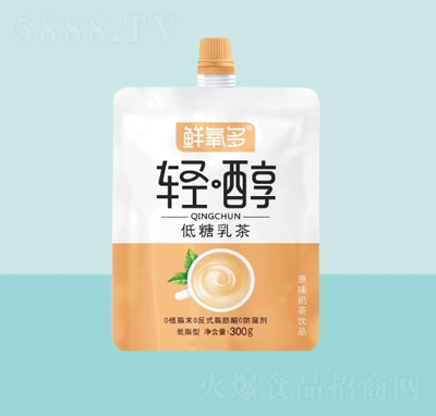 鮮氧多輕醇低糖乳茶原味奶茶飲品300g