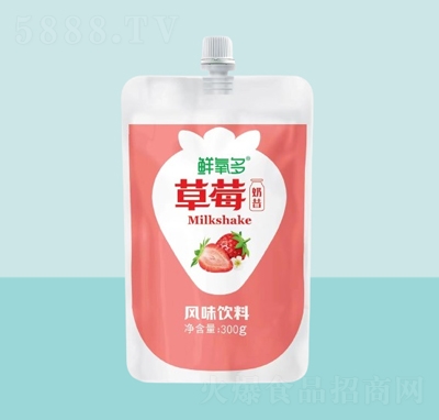 鮮氧多草莓奶昔風(fēng)味飲料300g