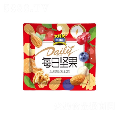 大好大每日堅果混合果粒制品25克休閑零食