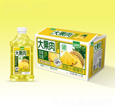 益和源菠蘿汁復(fù)合果汁飲料1LX12