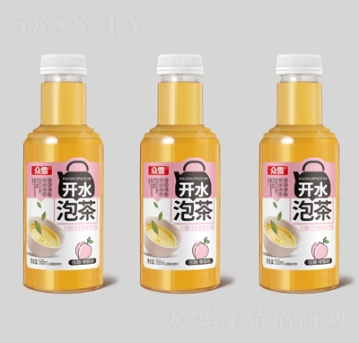 眾雪白桃烏龍果味茶飲料560ml