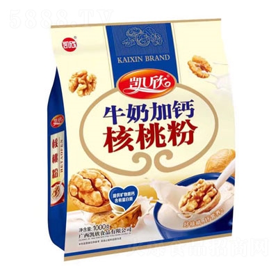 凱欣牛奶加鈣核桃粉沖調(diào)品招商