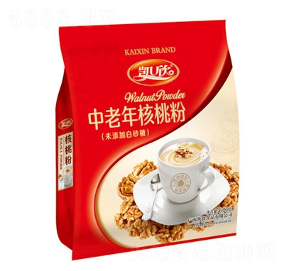凱欣中老年核桃粉沖調(diào)品招商