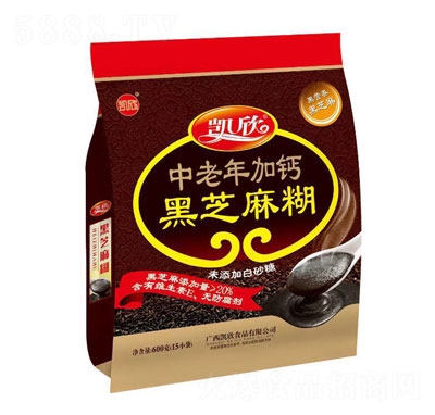 凱欣中老年加鈣黑芝麻糊沖飲品
