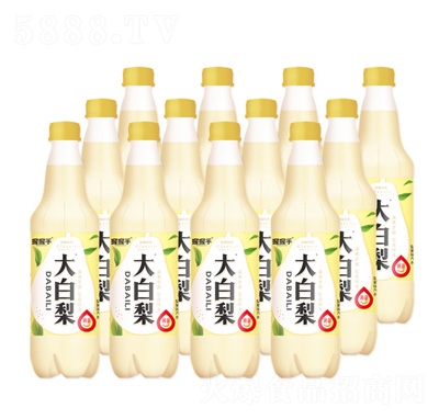 握握手大白梨汽水520ml（瓶）
