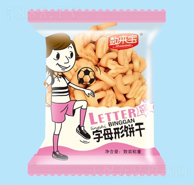 數(shù)來寶字母形餅干休閑零食