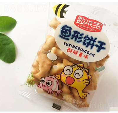 數(shù)來寶魚形餅干休閑零食