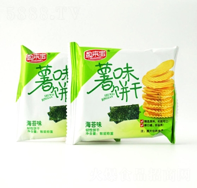 數(shù)來寶薯味餅干（海苔味）休閑零食