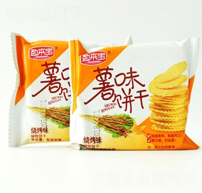 數(shù)來寶薯味餅干（燒烤味）休閑零食
