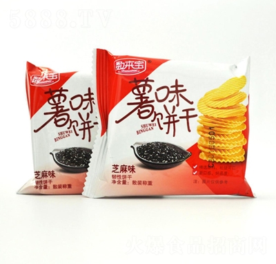 數(shù)來寶薯味餅干（芝麻味）休閑零食