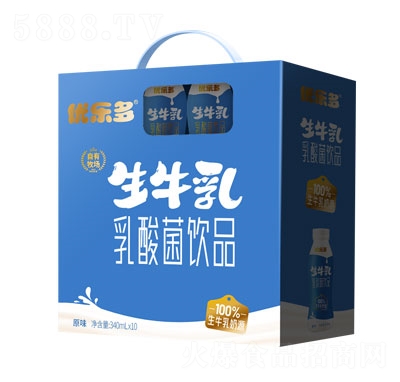 優(yōu)樂(lè)多生牛乳乳酸菌飲品原味340ml箱裝