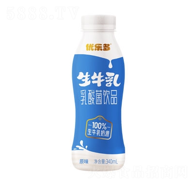 優(yōu)樂(lè)多生牛乳乳酸菌飲品原味340ml