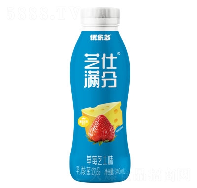 優(yōu)樂(lè)多乳酸菌飲品草莓芝士味340ml