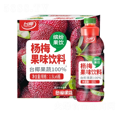 臺(tái)椰楊梅果味飲料1.5LX6瓶