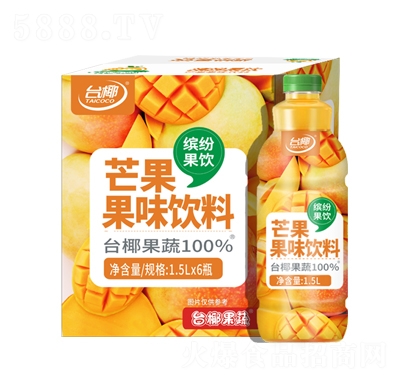 臺(tái)椰芒果果味飲料1.5LX6瓶