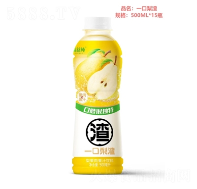 味益純一口梨渣梨果肉果汁飲料500毫升X15瓶