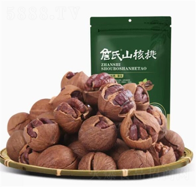 詹氏手剝椒鹽味山核桃405g清淡好剝袋裝