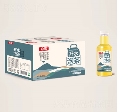 云臺清泉開水泡茶青提茉莉果味茶飲料