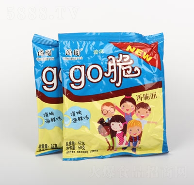國(guó)圓干吃面go脆燒烤海鮮味點(diǎn)心面30克