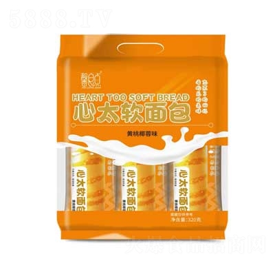馨良點心太軟面包黃桃椰蓉味320克