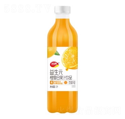 頂真益生元復(fù)合果汁橙汁1L