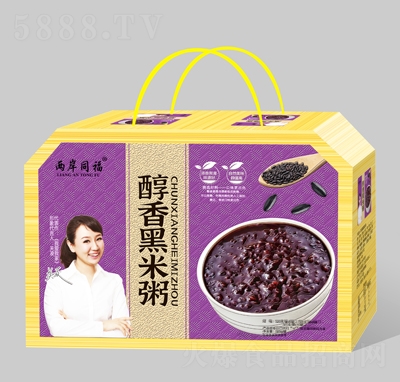 兩岸同福醇香黑米八寶粥方便速食食品