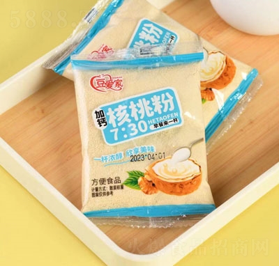豆愛(ài)家加鈣核桃粉沖調(diào)品招商