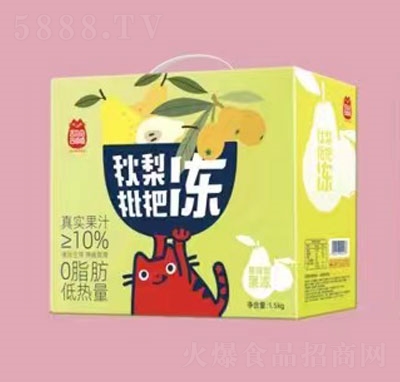 喜盈盈秋梨枇杷果凍1.5kg