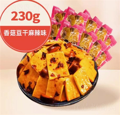 香香嘴麻辣味香菇豆干230g