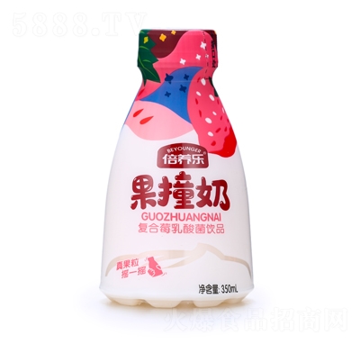 倍養(yǎng)樂果撞奶復(fù)合莓乳酸菌飲品350ml