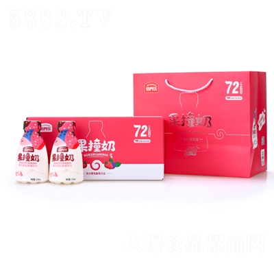 倍養(yǎng)樂果撞奶復(fù)合莓乳酸菌飲品350mlX12